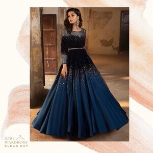 Elegant Blue Evening Gown
